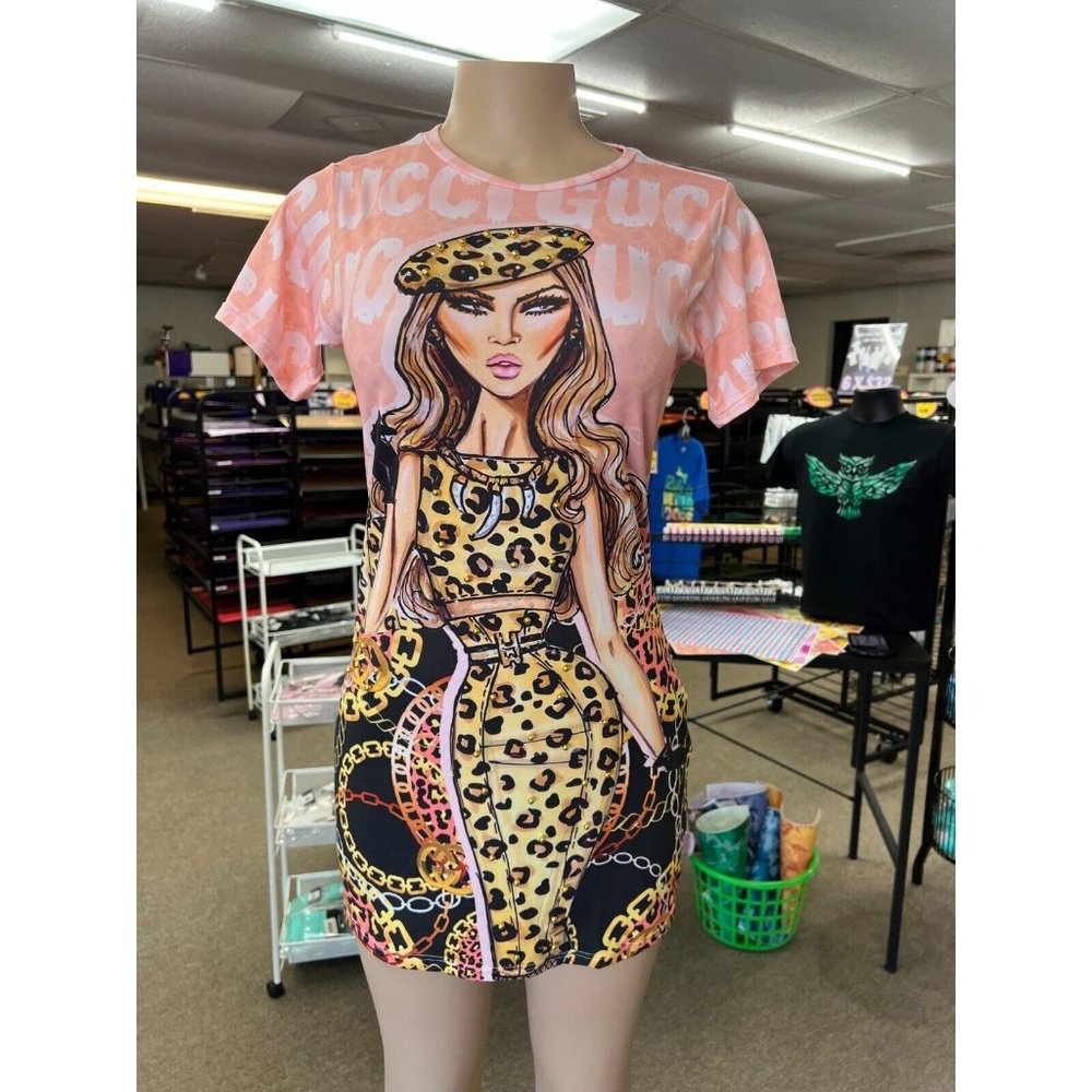 Dress, Colombian Pink Dress, Vestido Inspirado Colombiano, Size S/M - L/XL